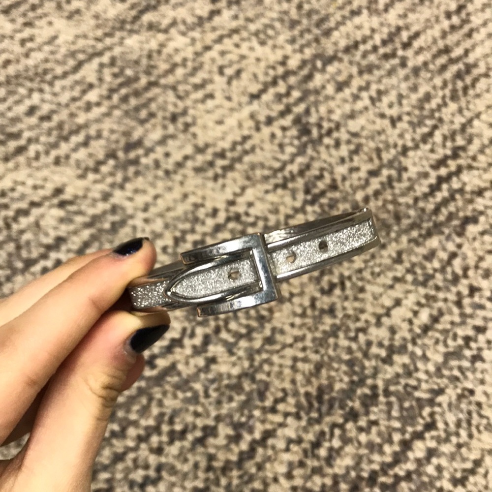Charming Charlie Silver Buckle Bracelet